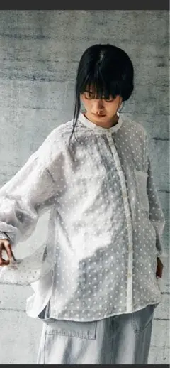 TOILE DE JOUY ORGANDY SHIRRING TUNIC - メルカリ