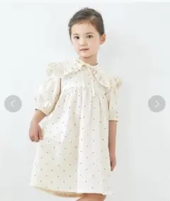 apres les cours 2WAYビッグカラーワンピース ドット