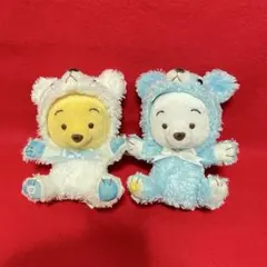 Disney くまのプーさん　くまの着ぐるみ　ぬいぐるみ　マスコット