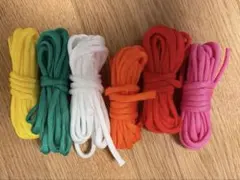 靴紐 シューレース 6色セット 手芸 ハンドメイド パラコード