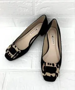 DIANAダイアナ パンプス ブラックスエード22.5cm