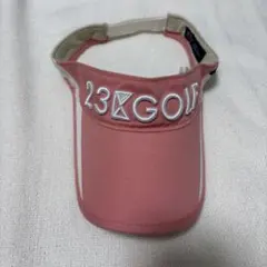 23区GOLF サンバイザー　コーラルピンクのサムネイル