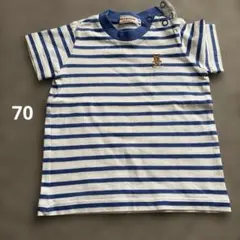 Familiar ボーダー メッシュ Tシャツ 半袖 90 - メルカリ