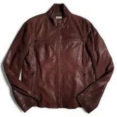 SA-Ti☆ 様Armani Collezioni ブラウンレザージャケット 2025年最新】ARMANI COLLEZIONI メンズ レザージャケット