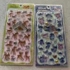 正規品　プチドロップステッカー ディズニー Bambi Stitch シール