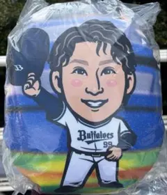 オリックス　杉本裕太郎　スーパーレア　ラウンドクッション&缶バッジ