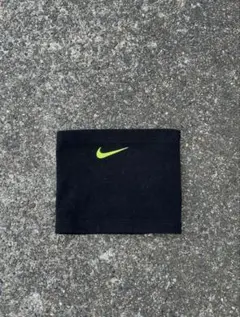 00s Nike ネックウォーマー ブラック グリーン 蛍光色 刺繍