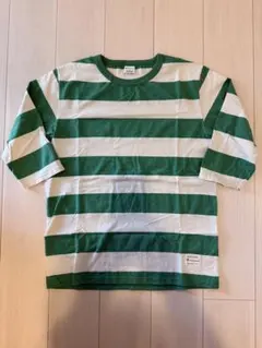 【美品】【古着】champion チャンピオン ボーダロン7部丈ロンT L