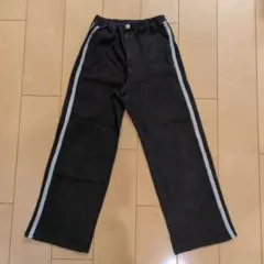 BREEZE ブラックデニムロングパンツ 150cm