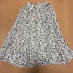 ダルメシアン柄ロングスカート