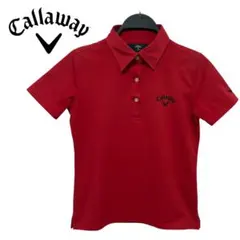Callaway 赤 ポロシャツ　ゴルフウェア　GOLF 半袖　Tシャツ 美品
