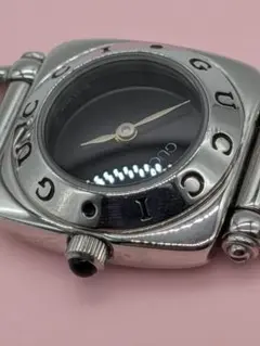 【新品電池/稼働】グッチ ホースビット 6300L 腕時計 シルバー 純正ベルト GUCCI】