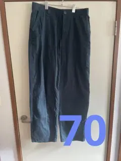 UNIQLO U ブルー ストレートパンツ ウェスト70