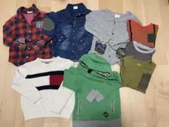 120サイズ トップス 長袖 男の子 まとめ売り 8点 トレーナー ロンT