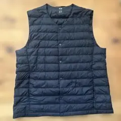 ユニクロ ウルトラライトダウン ネイビー Ｌ　 袋付き