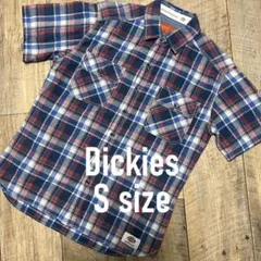 Dickies 半袖チェックシャツ Sサイズ　24A121