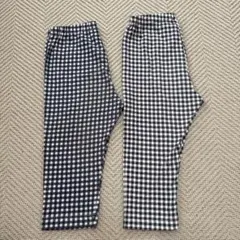 UNIQLO レギンス 120cm 2枚セット ギンガムチェック