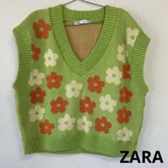 ZARA ザラ ベスト 花柄 M