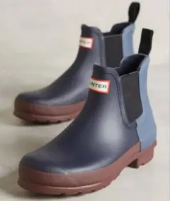 美品 HUNTER ハンター チェルシー 長靴 レインブーツ サイドゴアブーツ