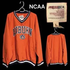 90s超ワイド 激レア【AUBURN】NCAAカレッジ刺繍ナイロンプルオーバーL
