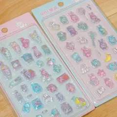 ani♡Я アニアール　3Dクリスタルステッカー 立体 ドロップシール セット