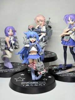 らき☆すた 艦これ プレミアムフィギュア 全4種フルセット