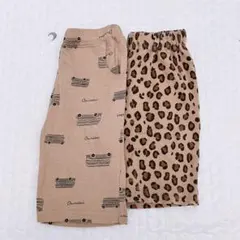 ハーフパンツ　2枚セット　車　レオパード　西松屋　ブリーズ