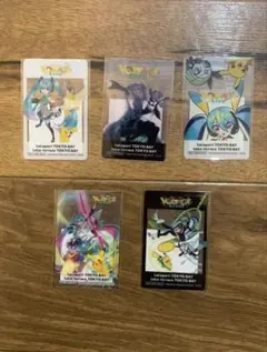 ポケモン初音ミク ポケミクライブ ららぽーと 特典 クリアカード 全5種2セット