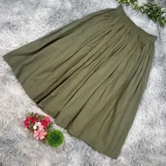 ✨GIANNI LO GIUDICE✨サイズ36(S) オリーブグリーン フレア