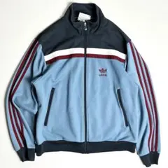90s【良配色】アディダス/トラックジャケット/ジャージ/万国旗タグ/刺繍/M
