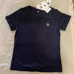 新品未使用　FILA ネイビー 半袖　レースシャーリングTシャツ M