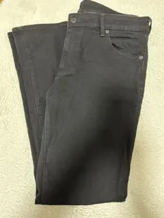 GU スリムフレアデニム　XL ブラック