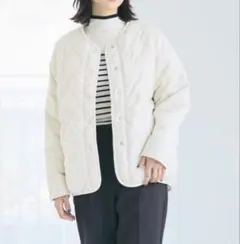 ウォッシャブルリバーシブルキルティングブルゾン