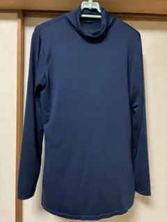 ユニクロ　ヒートテック　タートルネック　ネイビー　トップス Lサイズ