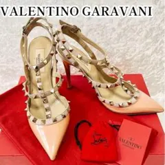 VALENTINO パンプス ロックスタッズ エナメル 箱付き ピンヒール