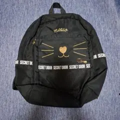 SECRET DOOR 猫モチーフ リュック ブラックのサムネイル
