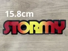 STORMY ストーミーステッカー グラデーション 15.8cm 赤×黄