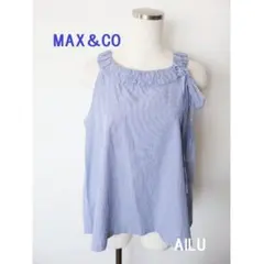 MAX＆CO　キャミソール　LLサイズ　42　ブルー　53442