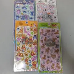 【正規品】新作　ディズニー　プチドロップステッカー　4枚　コンビニ不可