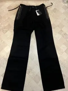 ABAHOUSEブラックジッパーポケット付きパンツのサムネイル
