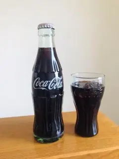 食品サンプル　未開封コーラ　グラスコーラ セット