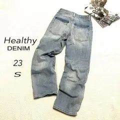 Healthy denimワイドストレートデニム ライトブルー 23 Sのサムネイル