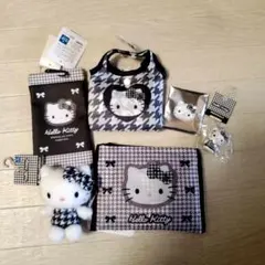 サンリオ　ハローキティ　エコバッグ　千鳥柄4点セットしまむら