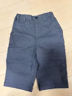 コムサイズム　ベーシックグルカパンツ　ハーフパンツ　140㎝　チャコール　美品