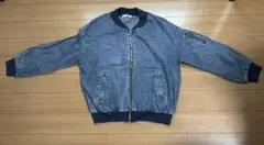 LUNACION デニム柄 ブルゾン ジャケット ケミカルウォッシュ M♥