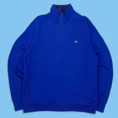 LACOSTE ラコステ 長袖 ハーフジップ ジャケット XL ブルー ゴルフ