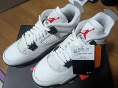 新品未使用品 NIKE Air Jordan 4 Retro ホワイト/レッド