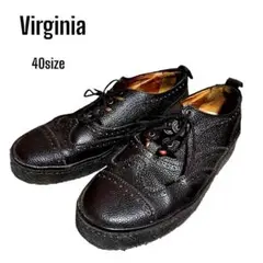 virginia ヴァージニア ポルトガル製 シボ加工 本革 25.0cm