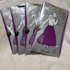 フクスケ満足　着圧30デニールタイツ4足