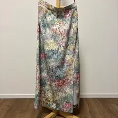 花柄ロングスカート　古着　夏　春